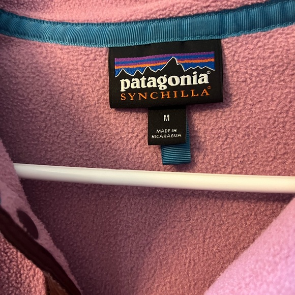 PINK/NAVY PATAGONIA SYNCHILLA comfy jacket size women’s medium - Picture 5 of 5